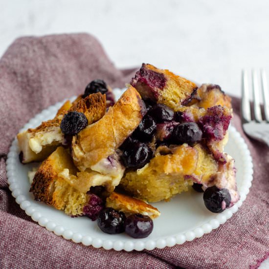 baked blueberry french toast - Recipe photo by freshaprilflours