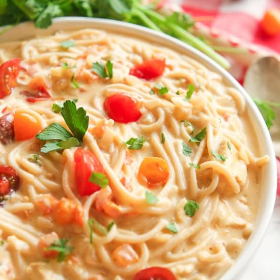 Instant Pot Chicken Spaghetti - Recipe photo by BlessHerHeartYall