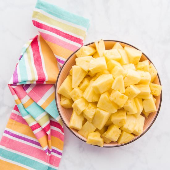 How to Cut a Pineapple - Recipe photo by senseandedibility
