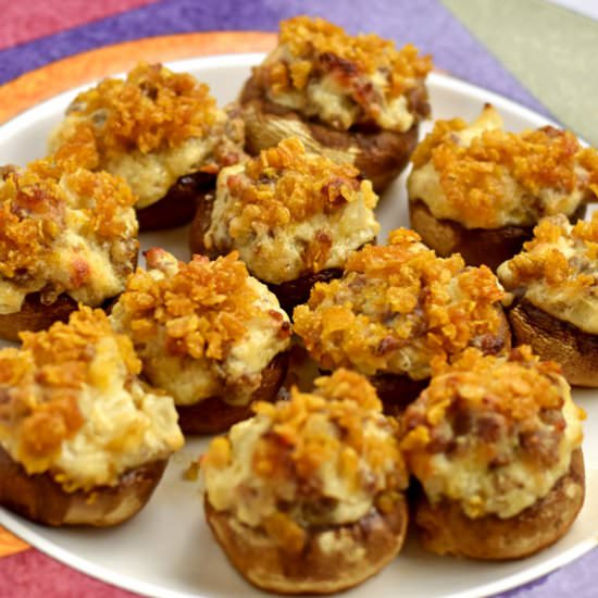 Easy Gluten Free Stuffed Mushrooms - Recipe photo by Flavor Walk