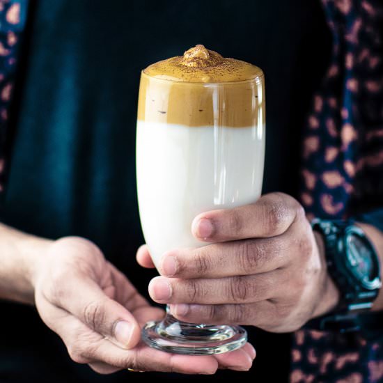 Dalgona Coffee – Whipped Coffee - Recipe photo by Anu@MyGingerGarlicKitchen