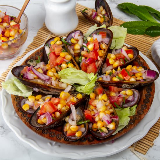 Choros A La Chalaca – Peruvian Mussels - Recipe photo by meatereater