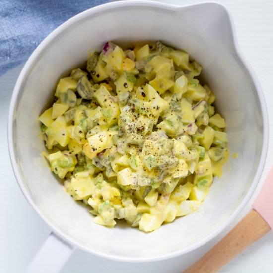 Secret Ingredient Egg Salad - Recipe photo by Salty Lemon Sister