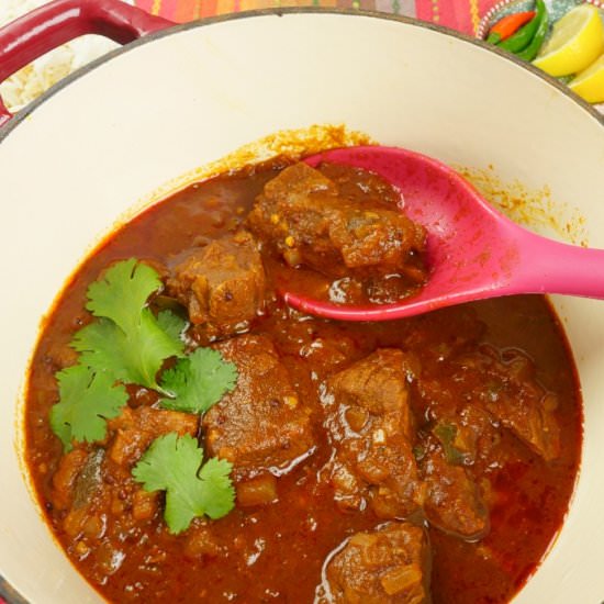 Goan Pork Vindaloo - Recipe photo by MyIndianStove
