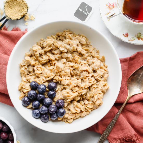 London Fog Oatmeal - Recipe photo by ourbalancedbowl