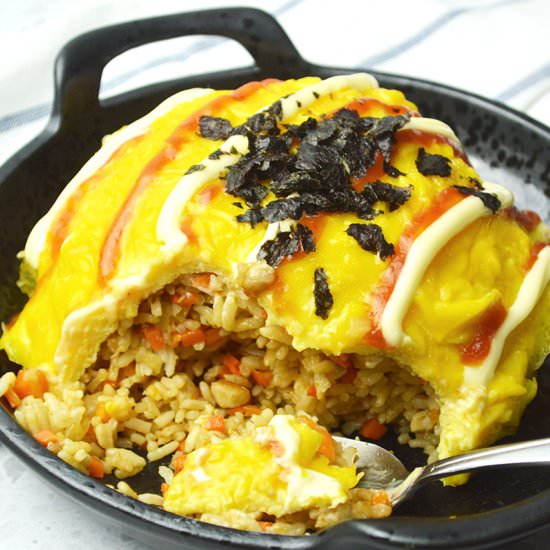 Omurice - Recipe photo by Jaja Bakes