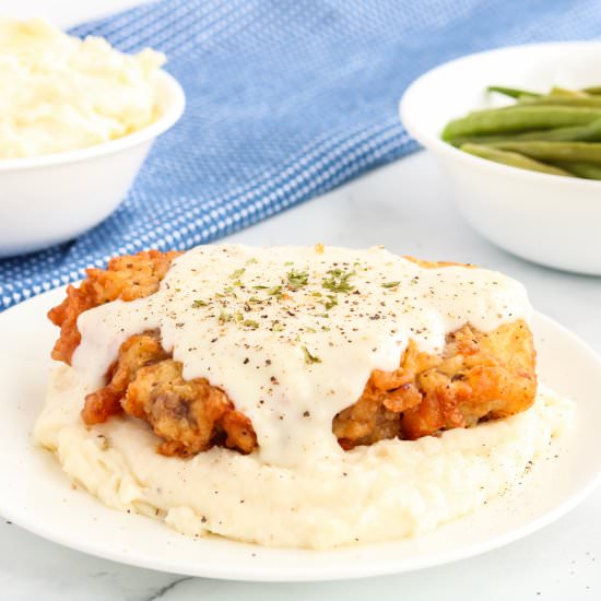 Chicken Fried Steak with Gravy - Recipe photo by familyfreshmeals