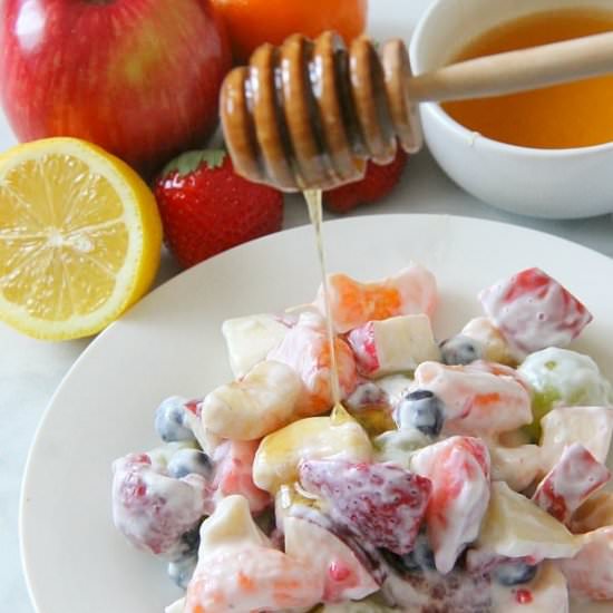 Creamy Yogurt Fruit Salad - Recipe photo by bittersideofsweet