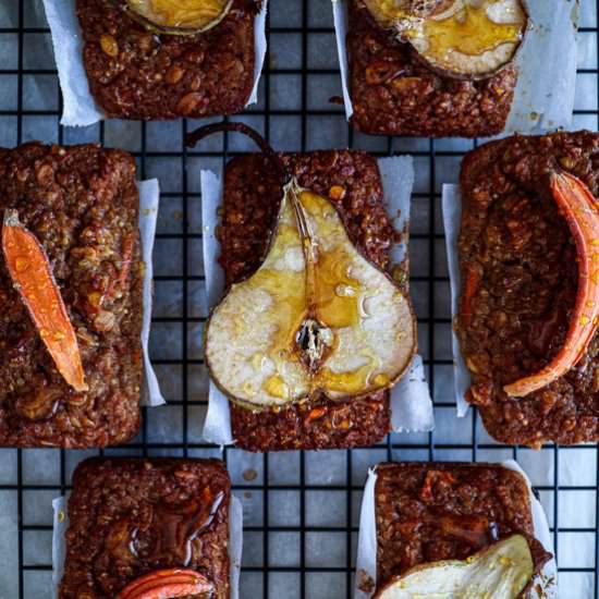 Mini Honey quinoa pear loafs - Recipe photo by twosisterslivinglife