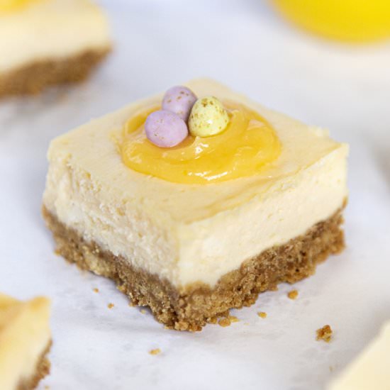 Easter Lemon Cheesecake Bars - Recipe photo by Lip-SmackingFood
