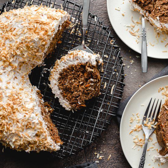 Coconut Carrot Cake - Recipe photo by Crumb Top Baking