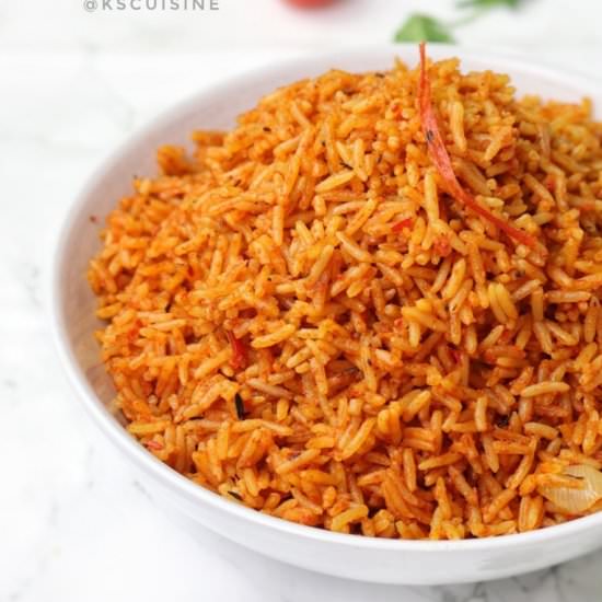 Jollof Rice - Recipe photo by Kscuisine