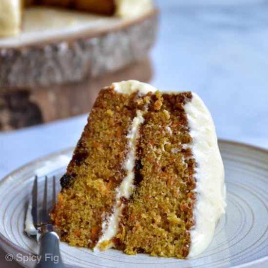Carrot Cake with Maple Cream Cheese - Recipe photo by spicyfig