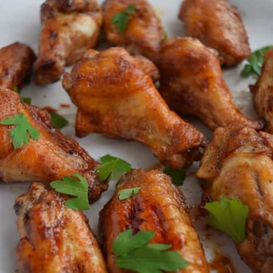 5 Spice Gluten Free Chicken Wings - Recipe photo by Seasonal Cravings