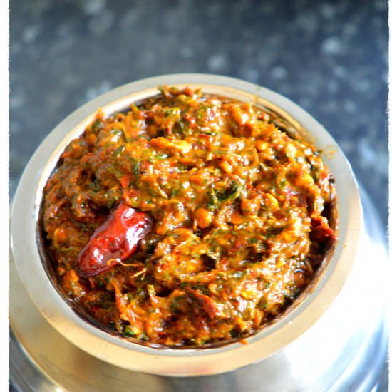 South Indian Style Mint Chutney - Recipe photo by Vegcookbook by Praveena
