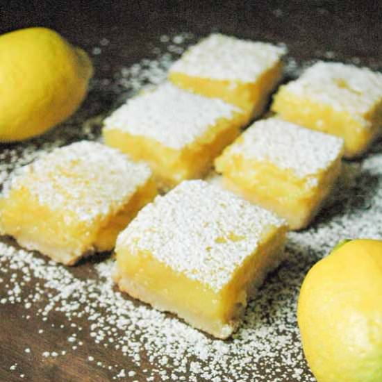 Easy Classic Lemon Bars - Recipe photo by WhiskingUpYum