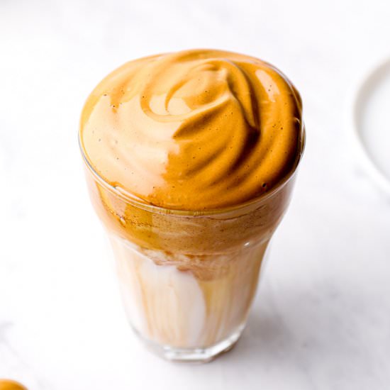 Coconut Sugar Dalgona Coffee - Recipe photo by Darn Good Veggies