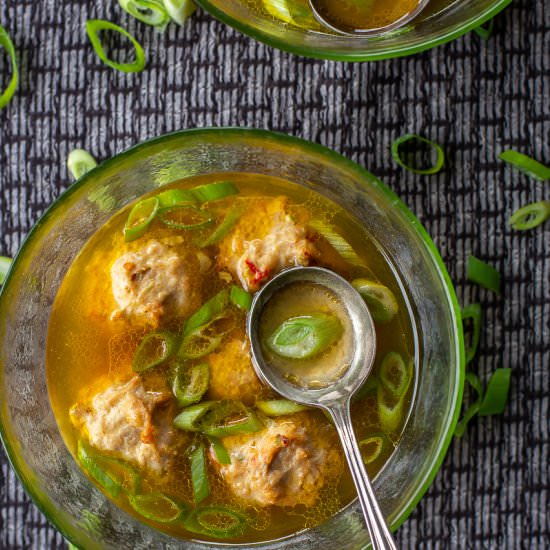 Wonton Meatball Soup - Recipe photo by primalwellnesscoach