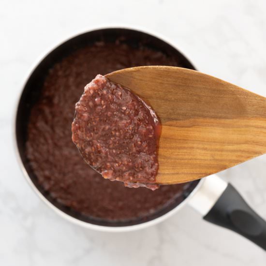 Grape Chia Seed Jam - Recipe photo by heartypalate