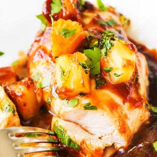 Easy Pineapple BBQ Chicken - Recipe photo by pipandebby