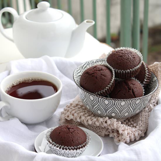 Sparkling water chocolate muffins - Recipe photo by Foodohfood