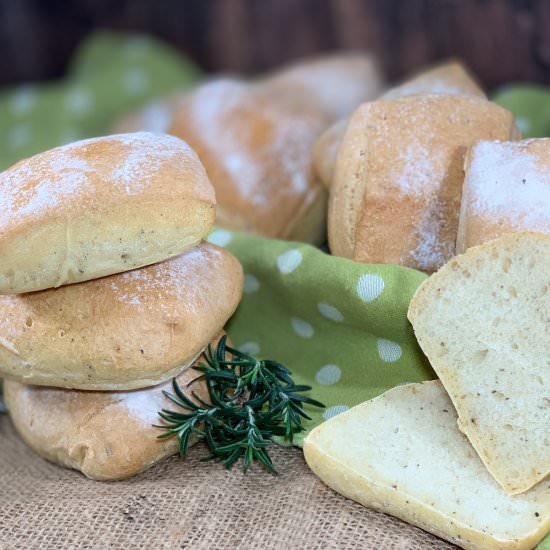 Herb Sourdough Ciabatta Rolls - Recipe photo by scotch_scones