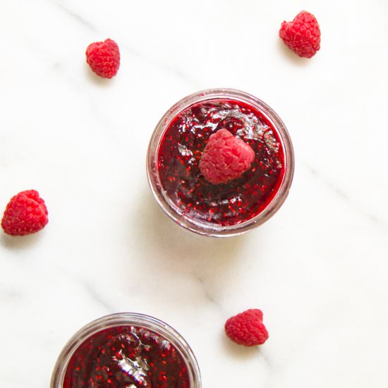Homemade Organic Raspberry Jam - Recipe photo by thecookingrx