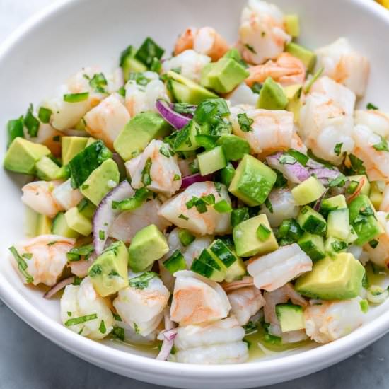 HOW TO MAKE SHRIMP CEVICHE - Recipe photo by healthyfitnessmeals