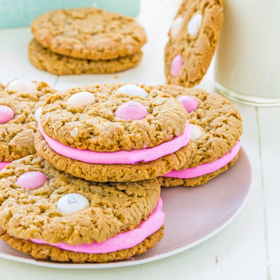 Easter Oatmeal Sandwich Cookies - Recipe photo by Mommys Home Cooking