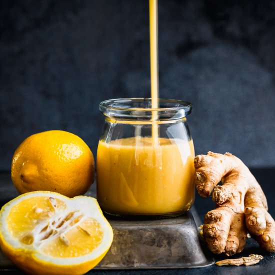 Ginger Lemon Honey Syrup Recipe - Recipe photo by MunchkinTime
