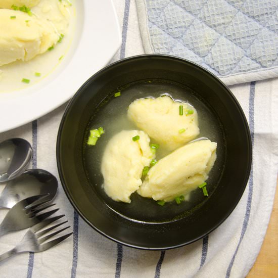 Classic Semolina Dumpling - Recipe photo by Hungry PeePor
