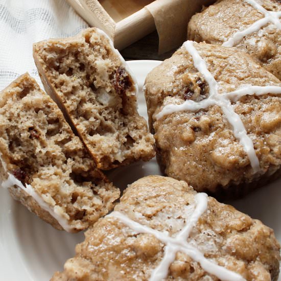 Hot Cross Sourdough Buns (GFV) - Recipe photo by fresh is real
