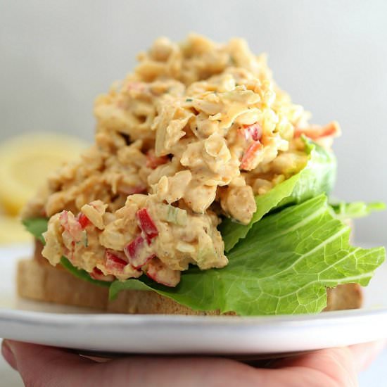 Vegan Chickpea Tuna Salad - Recipe photo by Delightful Mom Food