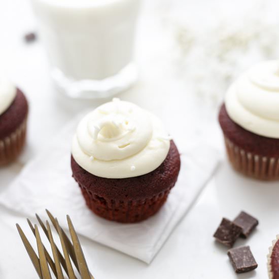 Ultimate Red Velvet Cupcakes - Recipe photo by prettylittleapron
