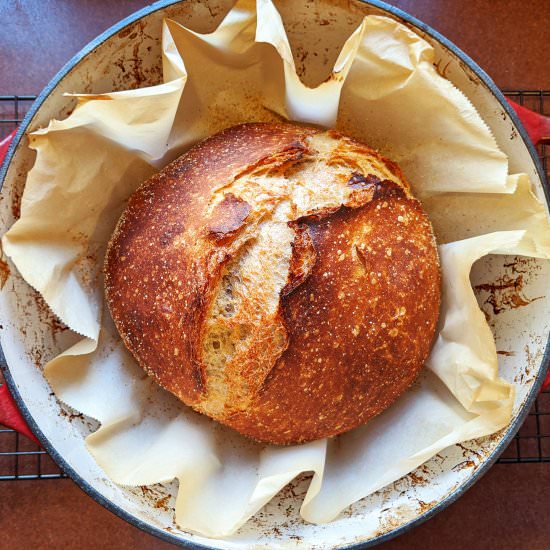 The Simplest Sourdough Bread - Recipe photo by theimperfectfoodie
