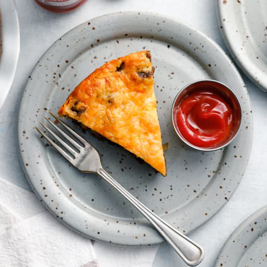 Impossible Cheeseburger Pie - Recipe photo by thebiteshot