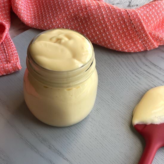 Mild and creamy homemade mayonnaise - Recipe photo by Once a Foodie
