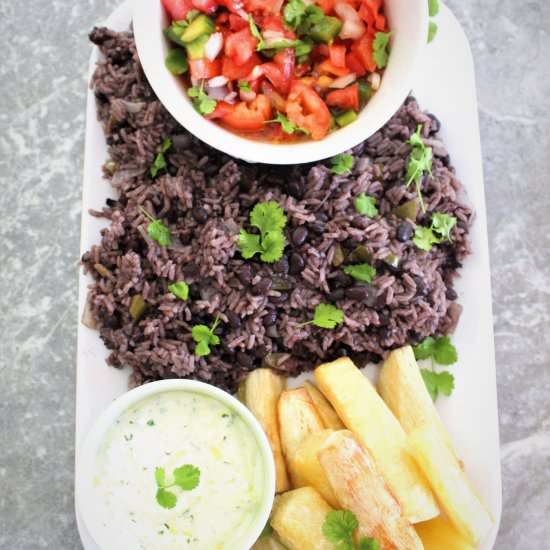 Rice & Black Beans – Gallo Pinto - Recipe photo by MediterraneanLatinLoveAffair