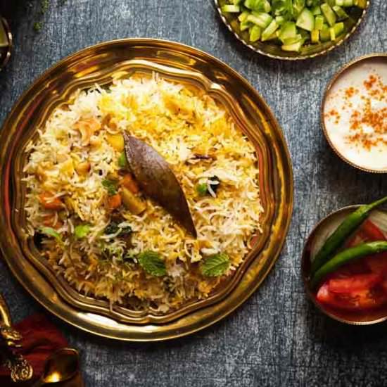 VEGETABLE BIRYANI RECIPE - Recipe photo by Art of Palate