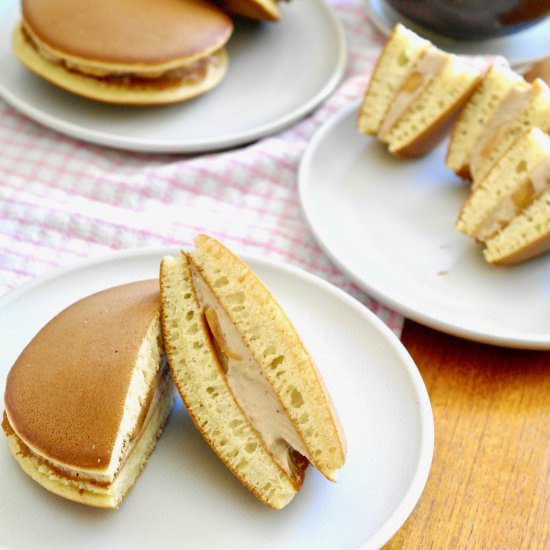 houjicha persimmon dorayaki - Recipe photo by tentimestea