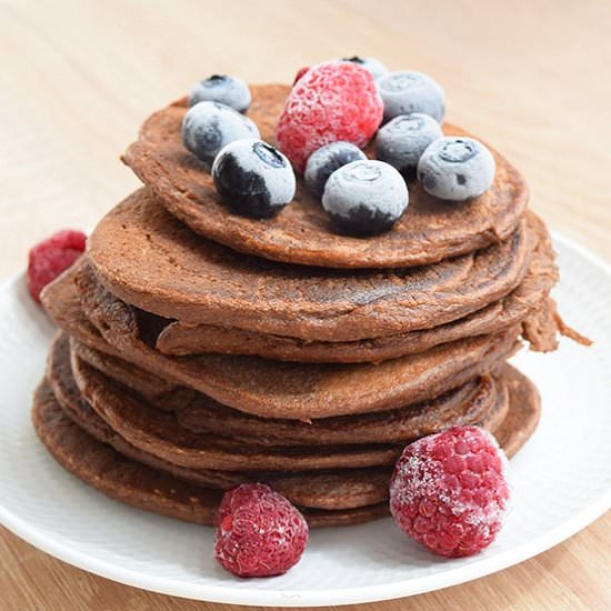 Chocolate Banana Pancakes - Recipe photo by ADkitchen