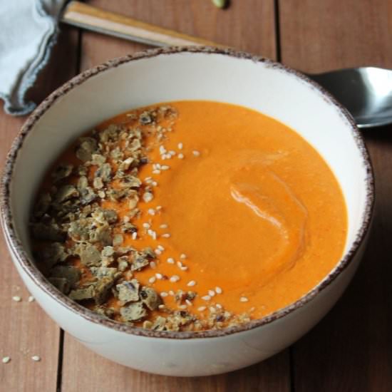 Red Lentil Coconut Curry Soup - Recipe photo by Inspired Edibles