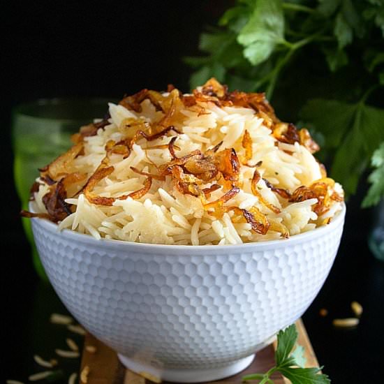 French Onion Rice - Recipe photo by nishkitchen