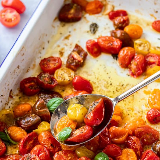 Roasted Cherry Tomatoes - Recipe photo by itsnotcomplicatedrecipes