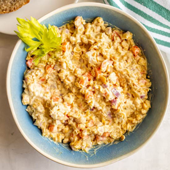 Smashed chickpea salad - Recipe photo by Family Food on the Table