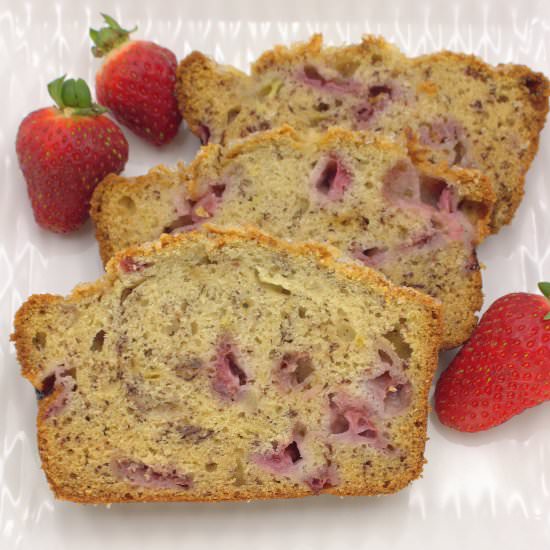 Strawberry Banana Bread - Recipe photo by PalatablePastime