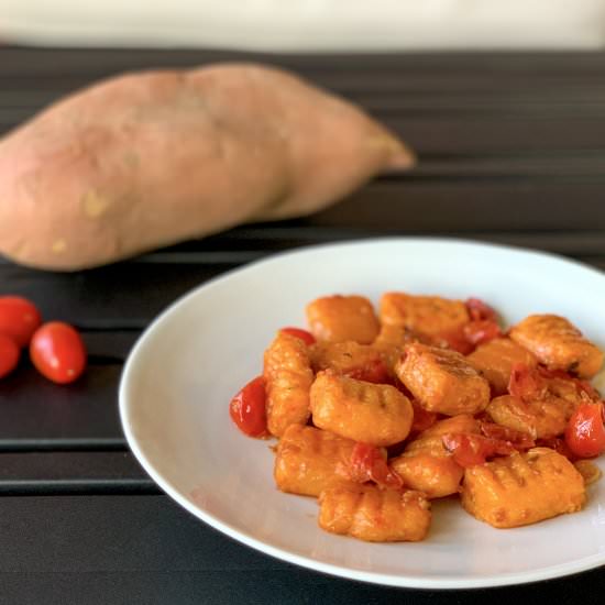 Vegan Sweet Potato Gnocchi - Recipe photo by Foodbyayaka