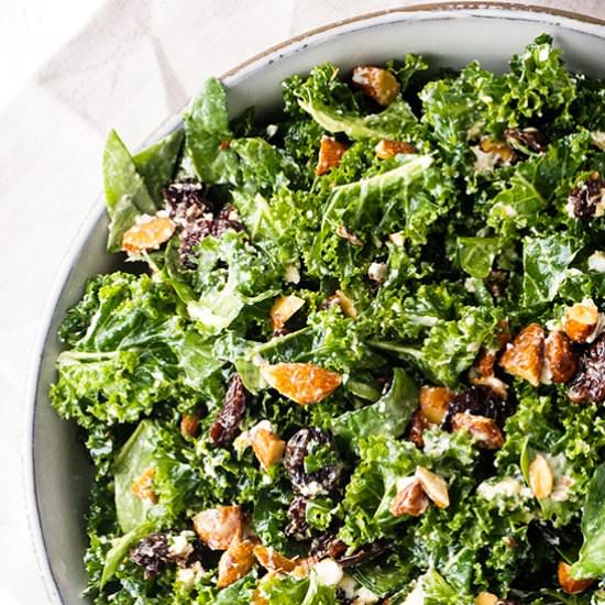 Easy Tender Kale Salad - Recipe photo by Hungry Haley