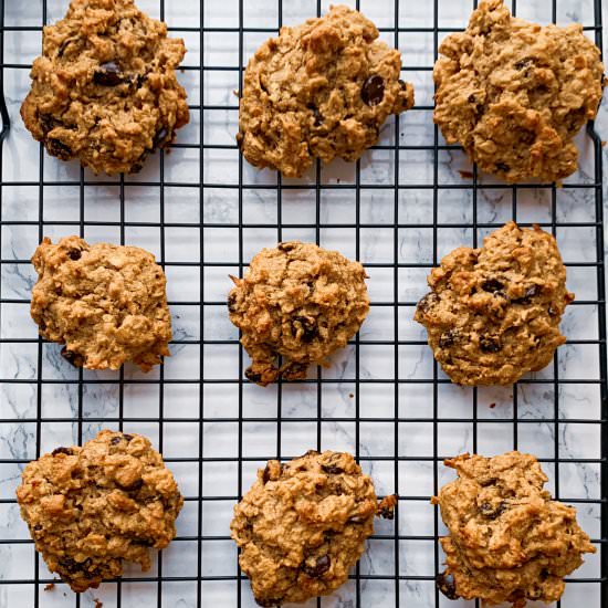 Toasted Coconut Oatmeal Cookies - Recipe photo by girlaboutgreens