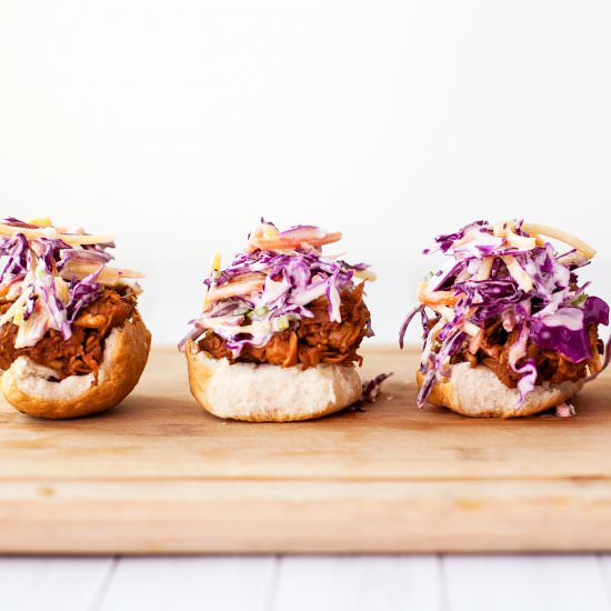 BBQ Jackfruit Slider + Yogurt Ranch - Recipe photo by katieshealingkitchen